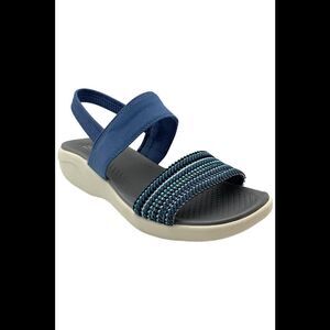 Bzees Women's Cali Sandal Blue Multi - Medium